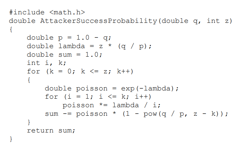 Fig 12 Converting to C code Satoshi White Paper