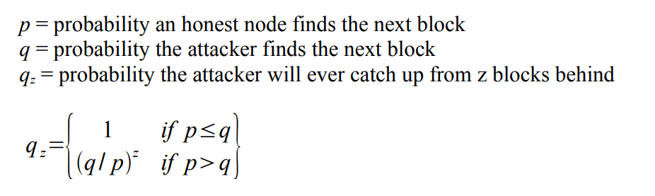 Fig 8 Calculations Satoshi White Paper